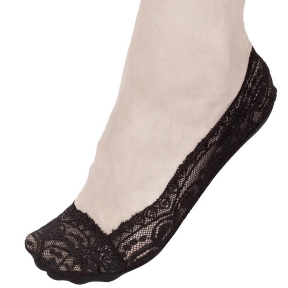 3 pack lace footie socks